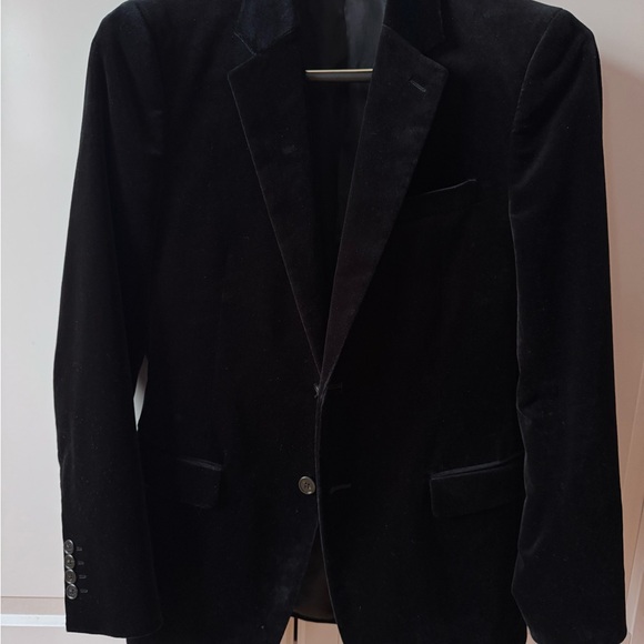 Theory Men's Classic Black Velvet Blazer